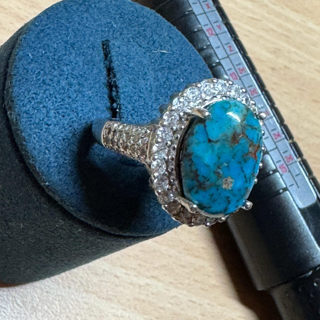 turquoise_Nishapur_size_65_ladies_ring_5 Turquoise Nishapur - Image 4
